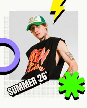 A Man photo Retro Summer Template