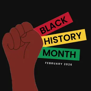 Black history month brown fist illustration instagram post template 