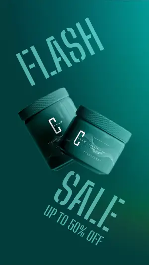 magic mockup cosmetic flash sale instagram story template 