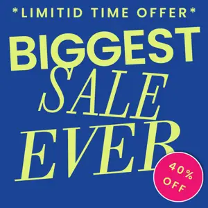 Blue and yellow Instagram ‏ad square promotion 