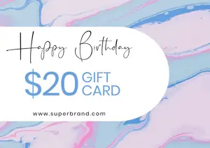birthday gift card voucher template
