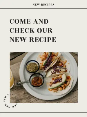 new recipes minimalistic and modern lemon8 template 