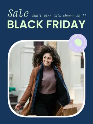 Light green and dark blue modern instagram sale post