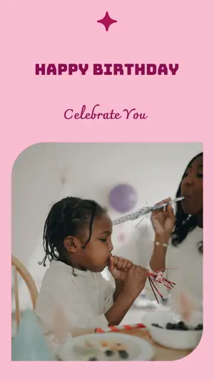 Celebrate You elegant rose Story template
