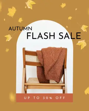 Fall fashion flash sale Instagram post template