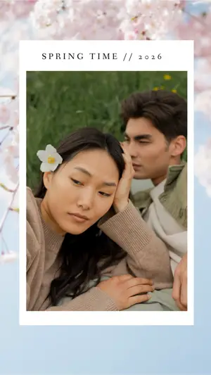 A Man And A Woman Laying In The Sand Spring Story Template