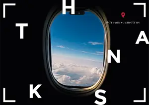 A Man Standing On Top Of A Snow Covered Mountain Thank You Template