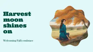 Welcoming Fall's embrace cool mist template