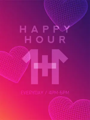 Happy hour ad Instagram post template