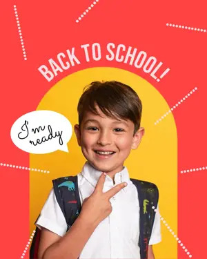 a student boy back to school instagram template 