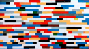 A Very Colorful Wall With A Lot Of Different Colors Zoom Backgrounds Template