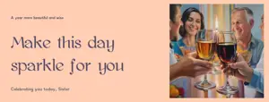 A year more beautiful and wise sunset surprise Facebook Cover template