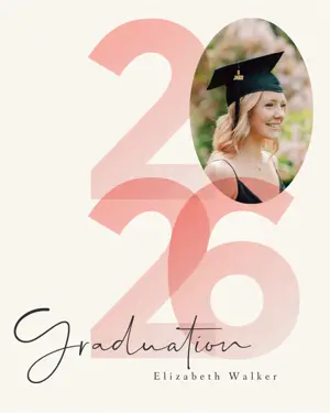 minimalist bright pastel graduation template 