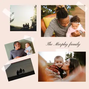 Beige Minimalistic Photo Collage