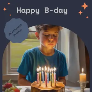 He's the bestBrother futuristic dawn Instagram Post template