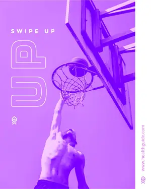 A Man Dunking A Basketball Into A Hoop Sports Template