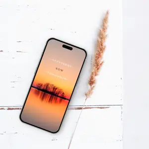 White Minimal With Phone Mockup