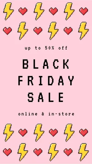 Pixels Black Friday sale Instagram story template