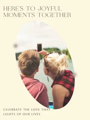 CELEBRATE THE LOVE THAT LIGHTS UP OUR LIVES autumn whisper Portrait template