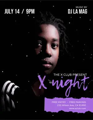 Dj Party Dark Flyer Template 