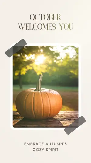 EMBRACE AUTUMN'S COZY SPIRIT autumn whisper Story template