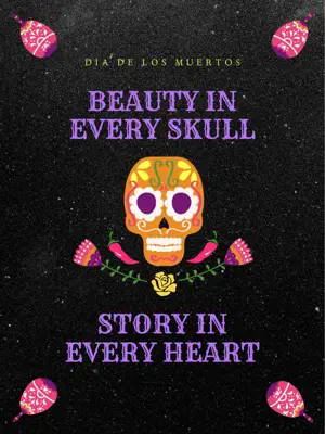 Day of the Dead graphic quote Instagram post template 