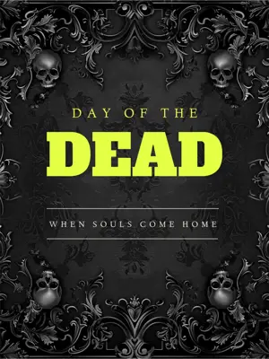 Day of the Dead dark gothic Instagram post template 