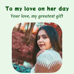 Your love, my greatest gift forest enchantment Instagram Post template