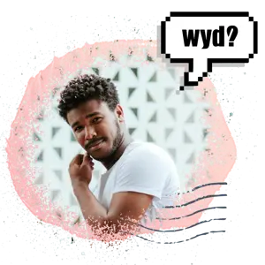 A Man Talking On A Cell Phone With A Speech Bubble Above His Head Whatsapp Stickers Template