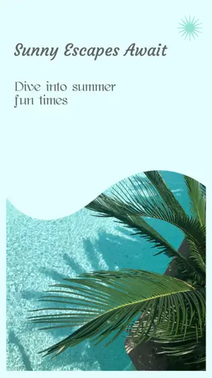 Sunny Escapes Await minty fresh Story template