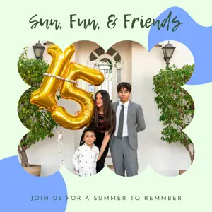 JOIN US FOR A SUMMER TO REMMBER whimsical forest template