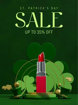 St. patrick's day product sale Instagram post magic template 