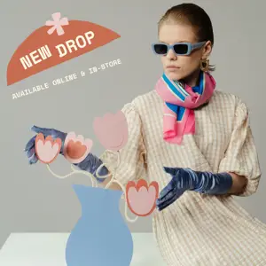 fashion sale pastel Instagram post template