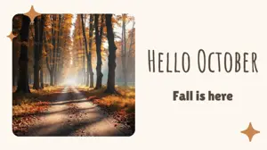 Fall is here harvest moon template