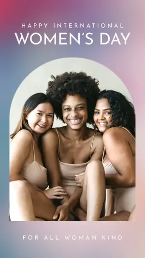 International Women’s Day minimalist pastel Instagram story template