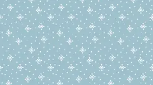A Blue Background With White Snowflakes On It Zoom Backgrounds Template