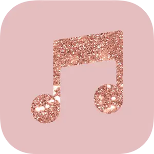 Photo Of A Ios14 Icons ? Template Design With A Pink Background With A Musical Note Ios14 Icons Template