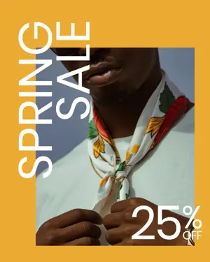 Bold spring sale Instagram post template 