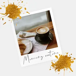 Gold luxury photo blogger Instagram post template 