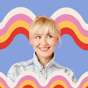 Retro waves magic profile picture template