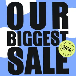 ‏Blue and White Modern biggest sale Post instagram ad