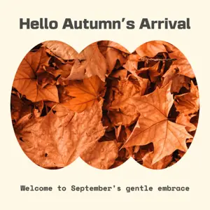 Welcome to September's gentle embrace september sunrise Instagram Post template