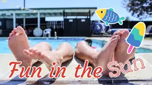 Fun In The Sun Summer Pool Youtube Live Stream Thumbnail Template