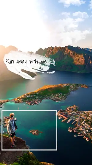 A Man Standing On Top Of A Mountain Next To A Lake Classy Template