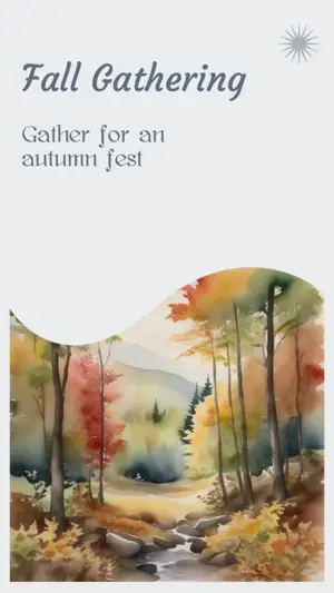 Gather for an autumn fest frosty dawn Story template