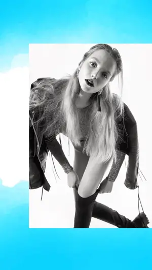 A Woman With Long Hair Posing For A Picture Classy Template