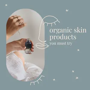 boho chic style woman health skin instagram post template