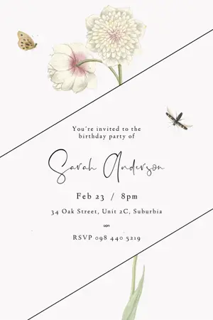 birthday party invitation template