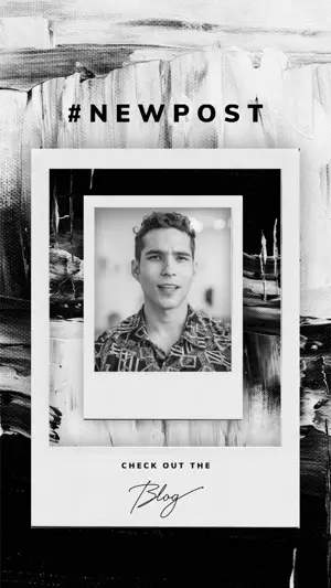 New Post Black And White Photo Of A Man Film Noir Template