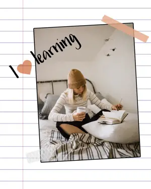  Notebook background back to school Instagram post template